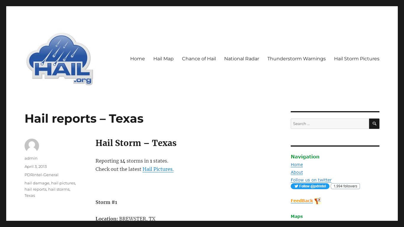 Hail reports – Texas – Hail Reports | Hail Storms | Hail Damage | For ...